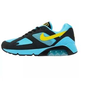 Nike Air Max 180 Shoes Baltic Blue Black Lightening HQ4043-400 Men's Size 12